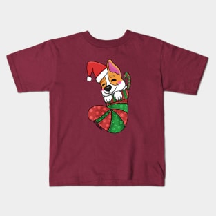 Stocking Stuffer Corgi Puppy Kids T-Shirt